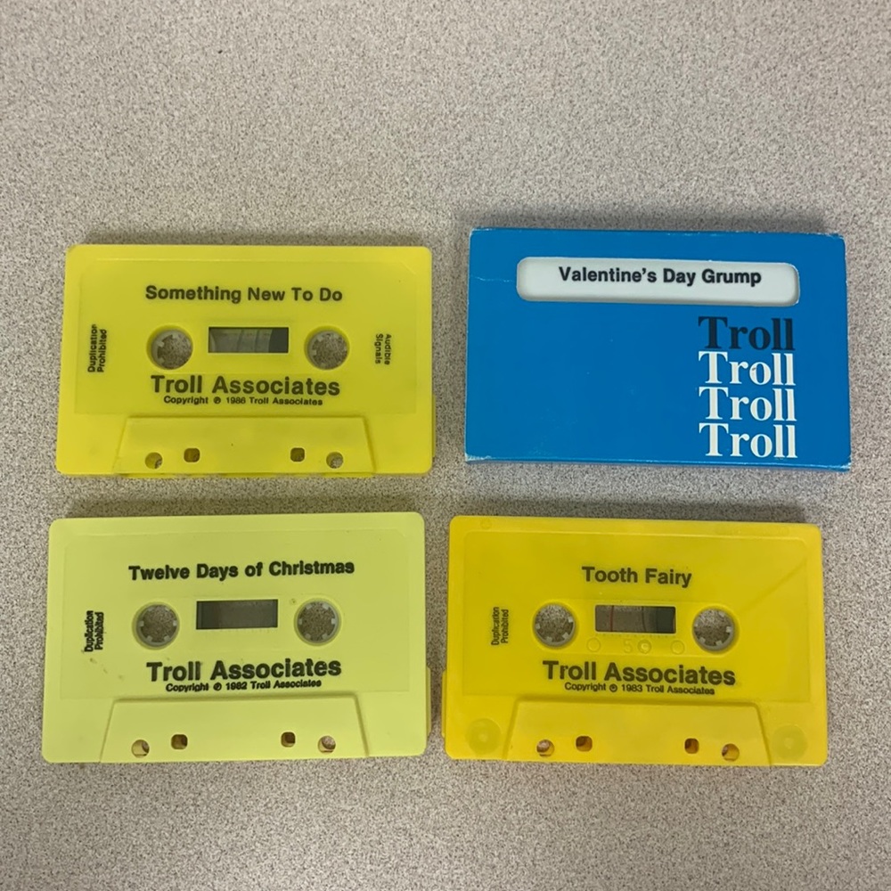 1982-1986 Troll associates cassettes only Lot of 4